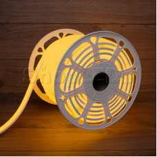 Гибкий неон LED SMD, форма – D, 16х16 мм, желтый, 120 LED/м, бухта 50 м