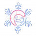 Фигура "Снежинка с Дедом Морозом" размер 107*95см, 14м дюралайт NEON-NIGHT, SL501-339