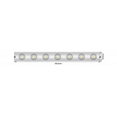 Лента светодиодная wall washer  5050, 42 LED/м, 6,2 Вт/м, 24В , IP67, Цвет: РГБ SL00-00008220 SWG-542-24-RGB15/60-67
