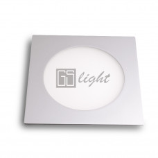 Светодиодная панель 180x180x12 (серый квадрат) 10W White, SL448032